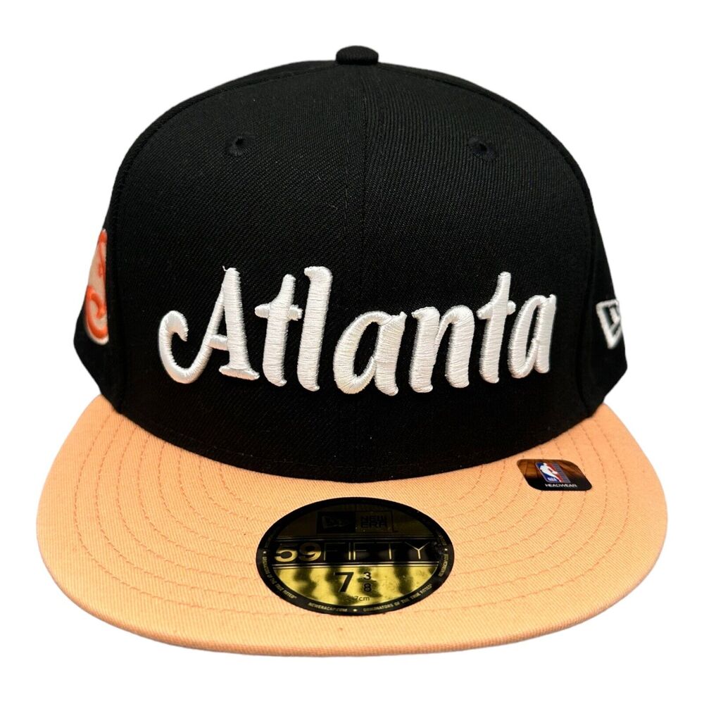 New Era 59Fifty Fitted Atlanta Hawks City Connect 2 tone‎ Men's Sz 7-3/8